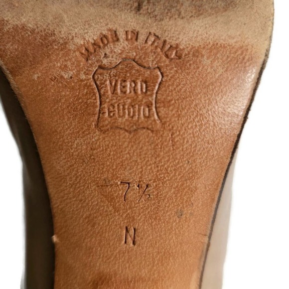 Bally Women's Leather Tan Low Heel Pumps - Picture 5 of 7